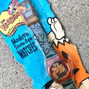 Vtg 1994 Fred Flintstone Hannah Barbera Modern Stone-Age Wrist Watch Brand New!
